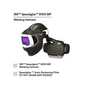 3M Adflo Powered Air Purifying Respirator HE System with 3M Speedglas Welding Helmet 9100MP and 9100XXi ADF, 37-1101-30iSW