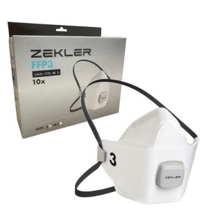 Zekler 1503 FFP3V Valved Face Mask Small Size - Box of 10